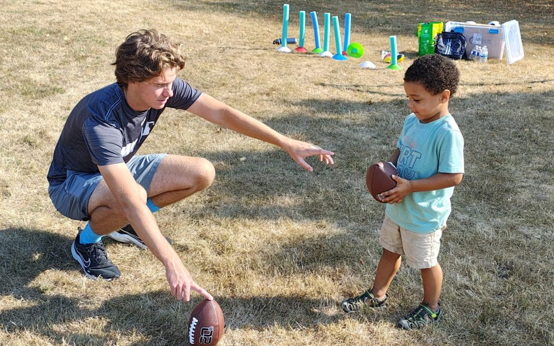 Week Six of Outdoor Multi-Sport Classes: Learning to Play Football