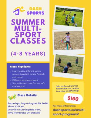 Summer Outdoor Multi-Sport Classes | July-August 2026